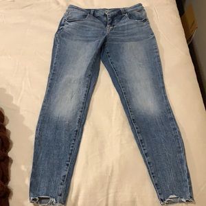 High rise skinny jeans